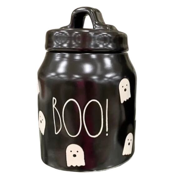 Rae Dunn Halloween Ghost Boo canister 2023 - Picture 1 of 4